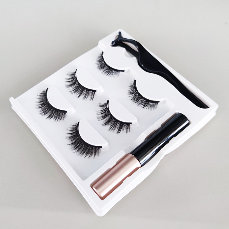 3D Magnetic Lashes loomulik välimus silmapliiatsi ja pintsettidega