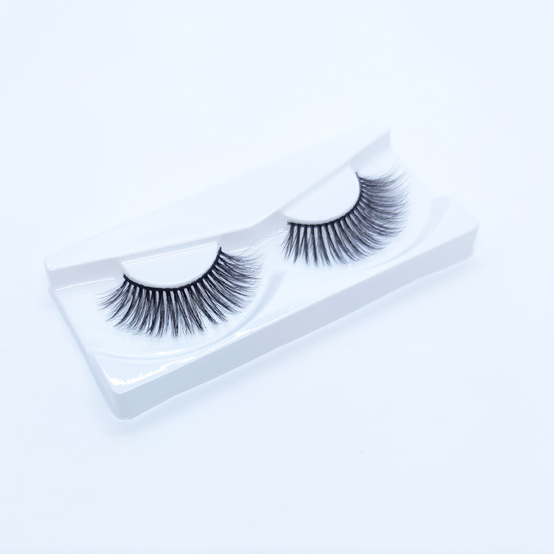 5D False Mink Lashes Siidripsmed Soft Dramatic Natural Look 1 paar