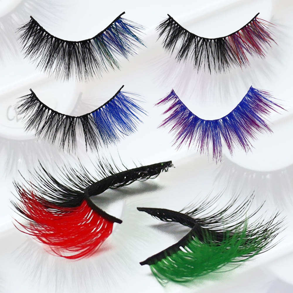 Värvilised Wispy Faux ripsmed