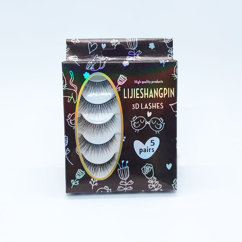 Essential Faux Mink 3D Eyelashes 5 Multi-Pack pehme puuvillane rihm