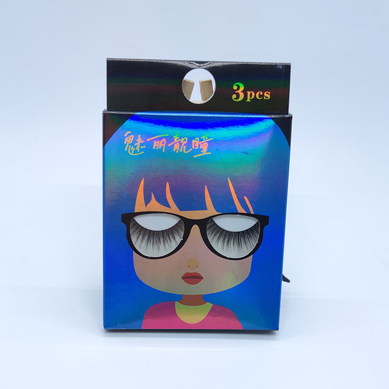 Natural Look Wispy Lashes 3D Eyelashes 3 Multi-Pack pehme puuvillane riba
