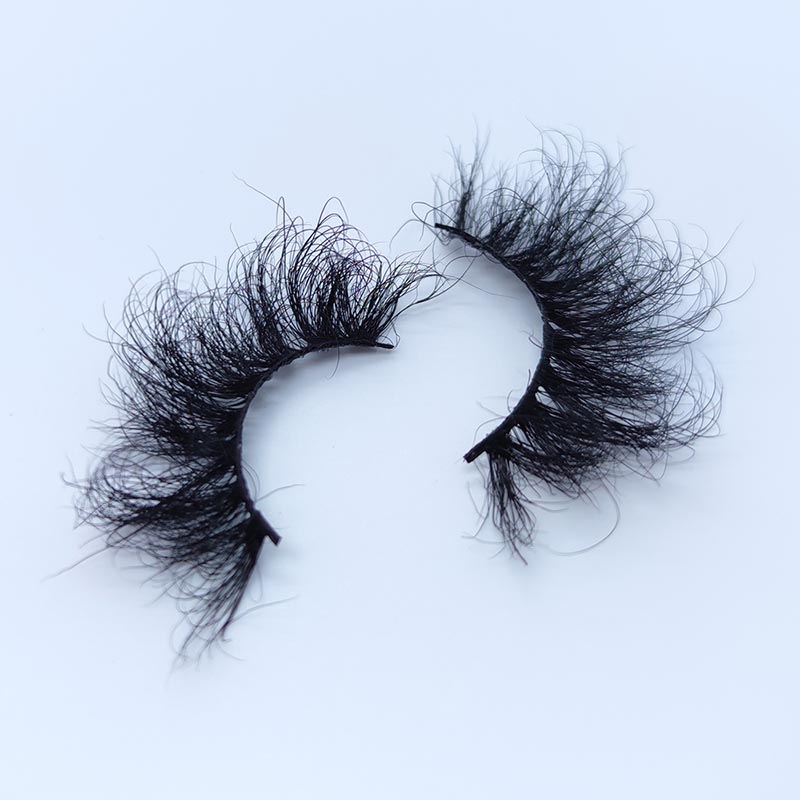 Real Mink Lashes Fluffy kunstripsmed D Curl Dramatic kunstripsmed